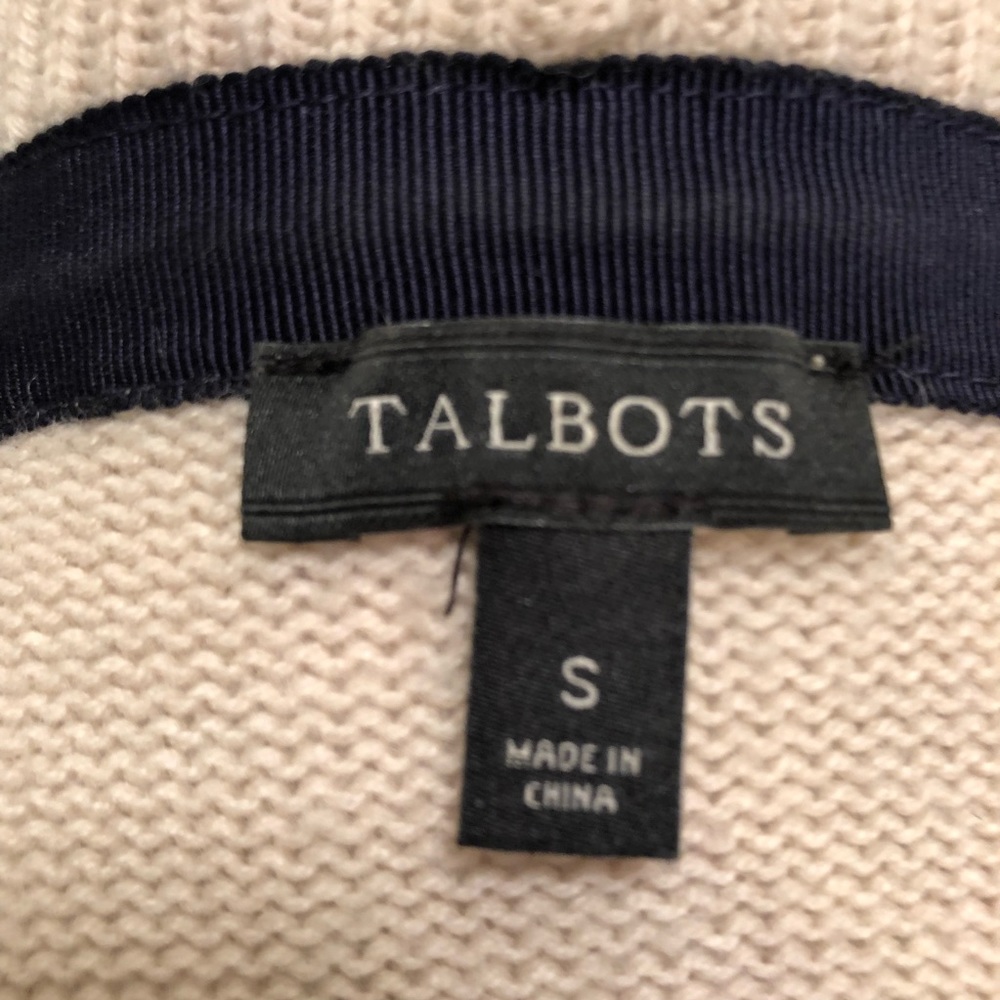 Talbots shawl collar fly-away sweater, size S - Picture 5 of 7